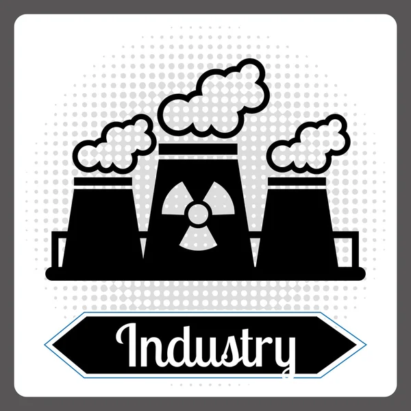 Kärnkraftsindustrin — Stock vektor