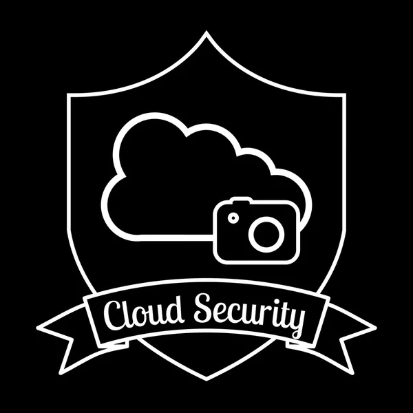 Sécurité Cloud — Image vectorielle