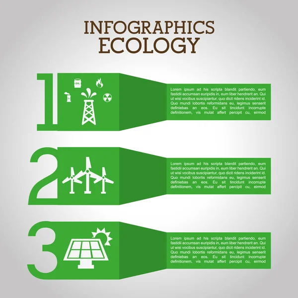 Infografica ecologia — Vettoriale Stock