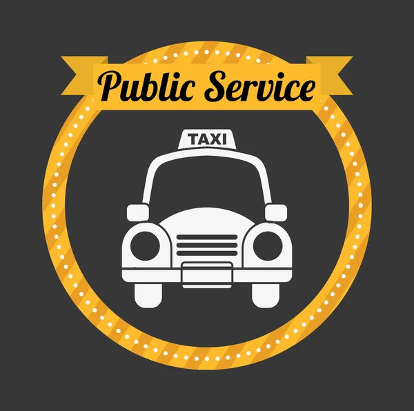 Taxi service — Stock Vector