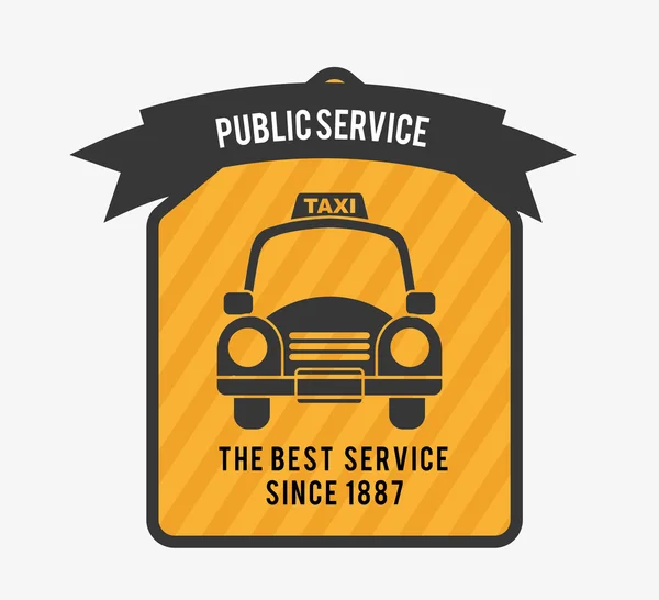 Taxi service — Stock Vector