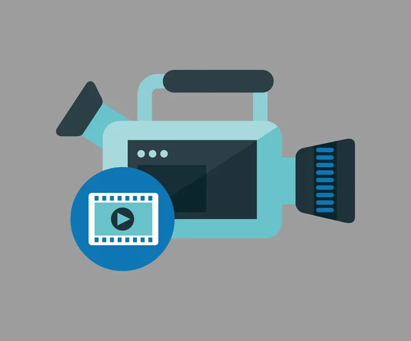 Videocamera — Vettoriale Stock