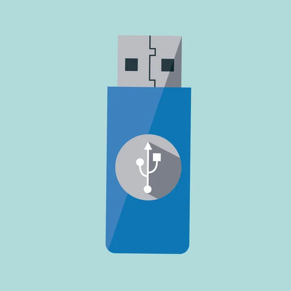 Dispositivo USB — Vector de stock