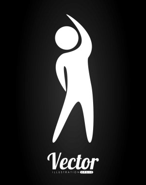 Spor salonu simgesi tasarım