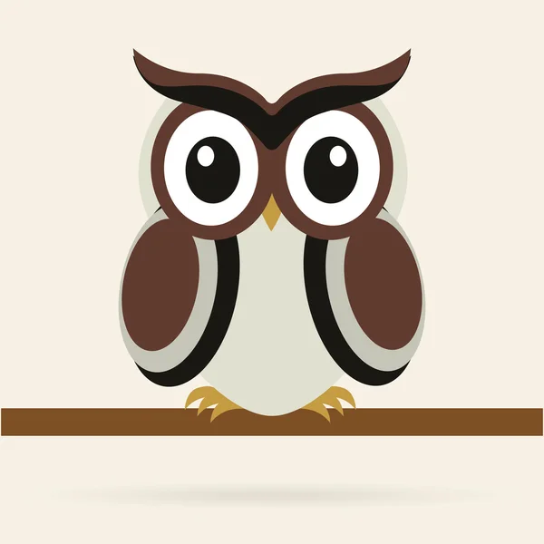 Chouette oiseau — Image vectorielle
