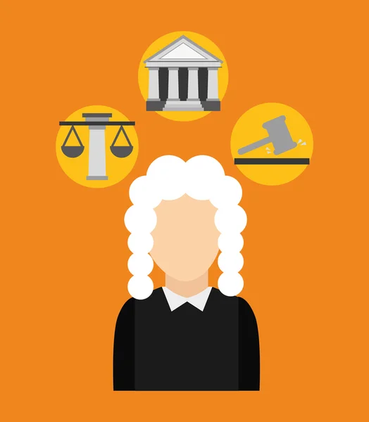 Conceptos de justicia — Vector de stock