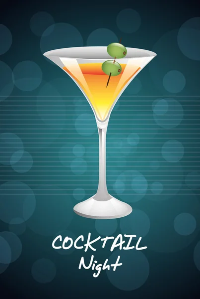 Klassieke cocktail — Stockvector