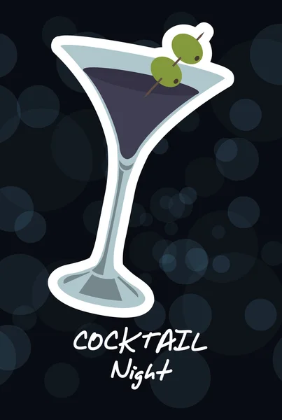 Cocktail classico — Vettoriale Stock