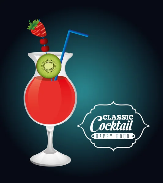 Klassieke cocktail — Stockvector