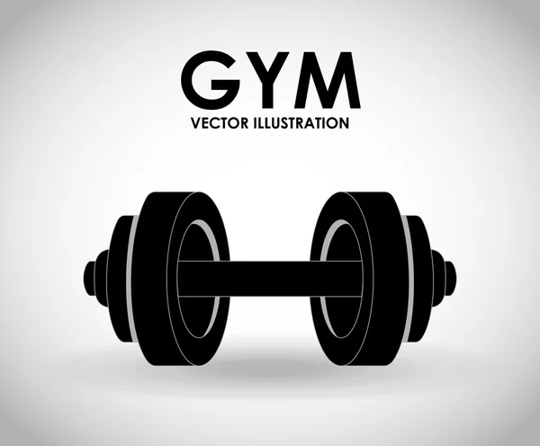 Gym pictogram ontwerp — Stockvector
