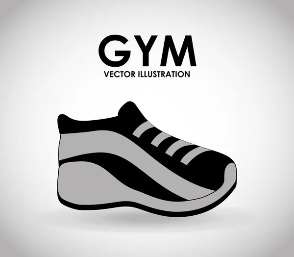 Diseño de icono de gimnasio — Vector de stock