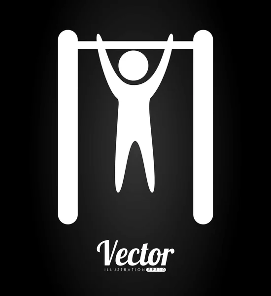 Gym icon design — Stock Vector