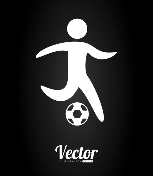 Fotbollspelare — Stock vektor