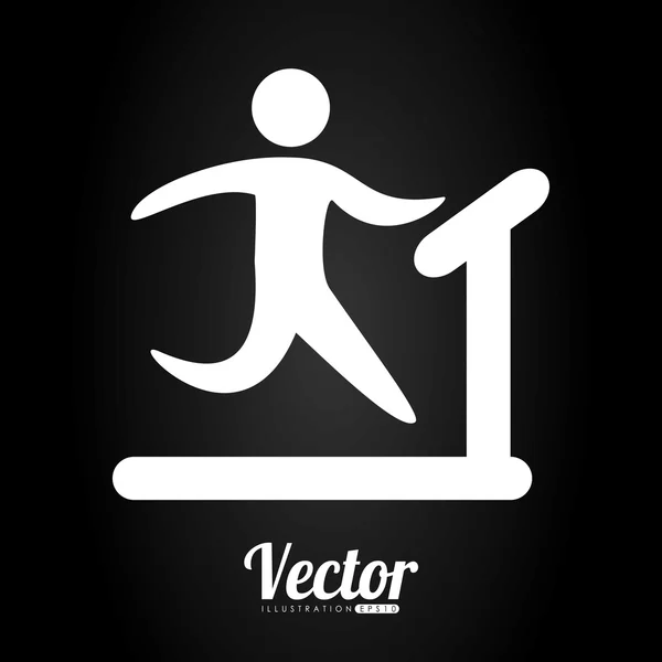 Diseño de icono de gimnasio — Vector de stock