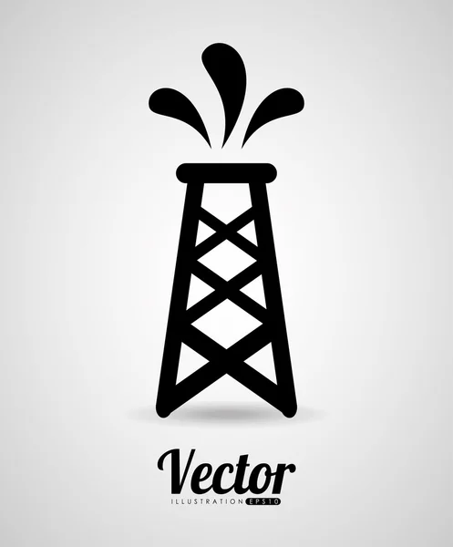 Diseño de la industria petrolera — Vector de stock