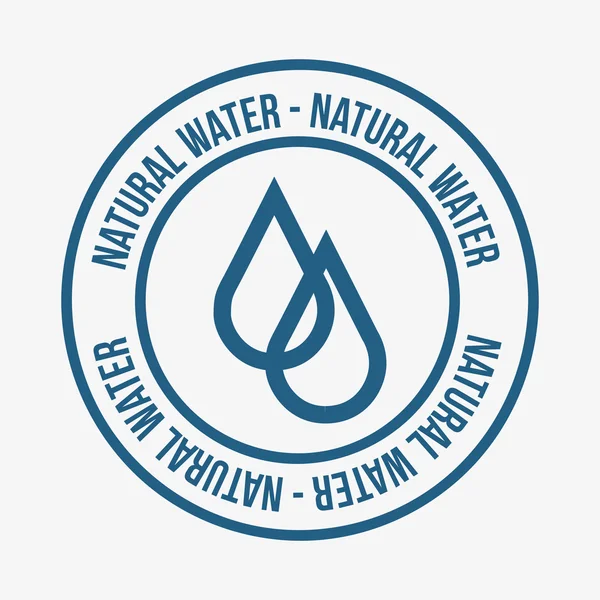 Дизайн етикетки води — стоковий вектор