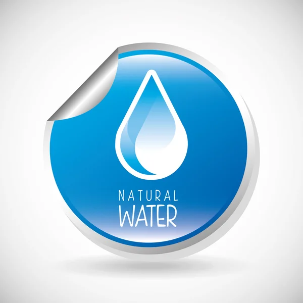 Water labelontwerp — Stockvector