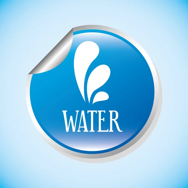 Water label design — Stock Vector