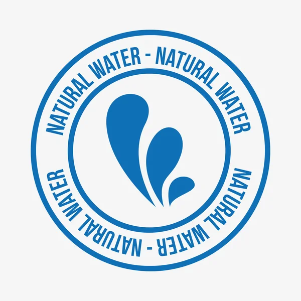 Su etiket tasarımı — Stok Vektör