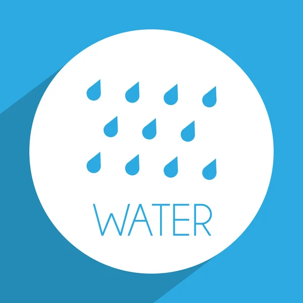 Projekt etykiety wody — Wektor stockowy