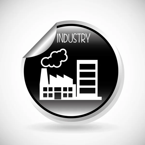 Diseño de iconos industriales — Vector de stock