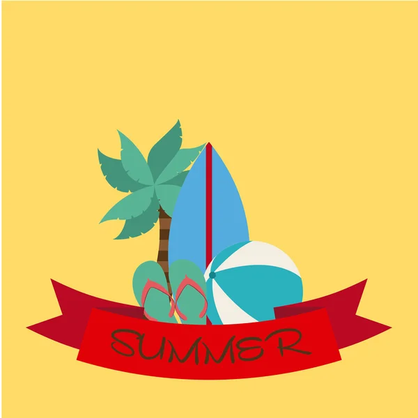 Diseño del día de verano — Vector de stock