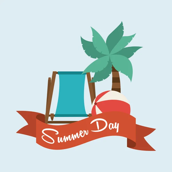 Diseño del día de verano — Vector de stock