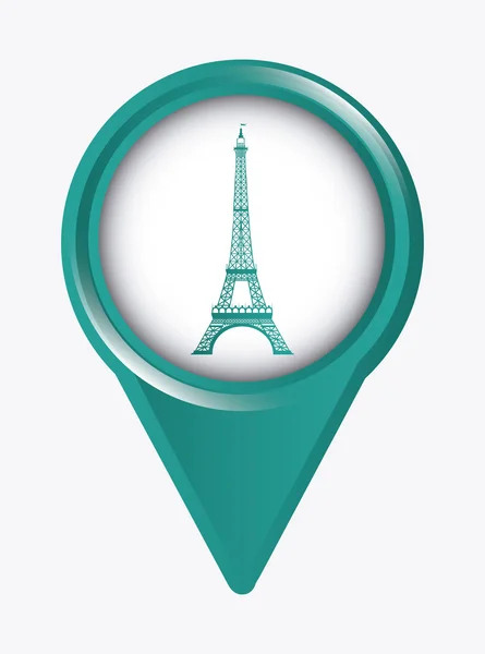 Torre de diseño eiffel — Vector de stock