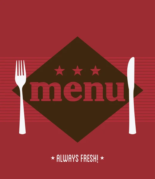 Menú restaurante diseño — Vector de stock