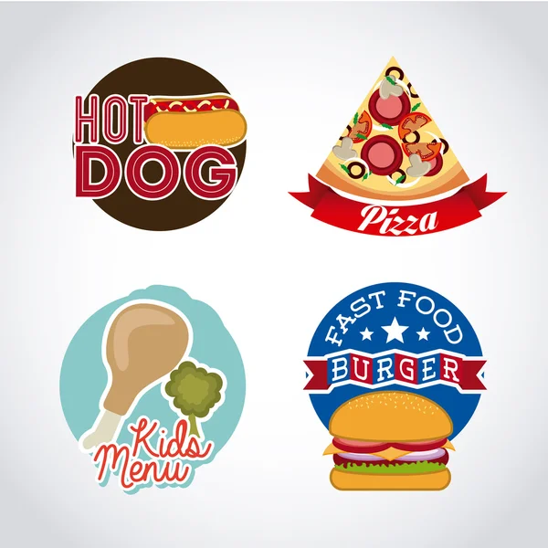 Fast-food ontwerp — Stockvector