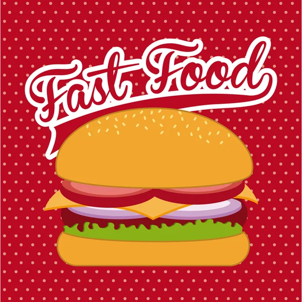 Fast food design — Stock Vector