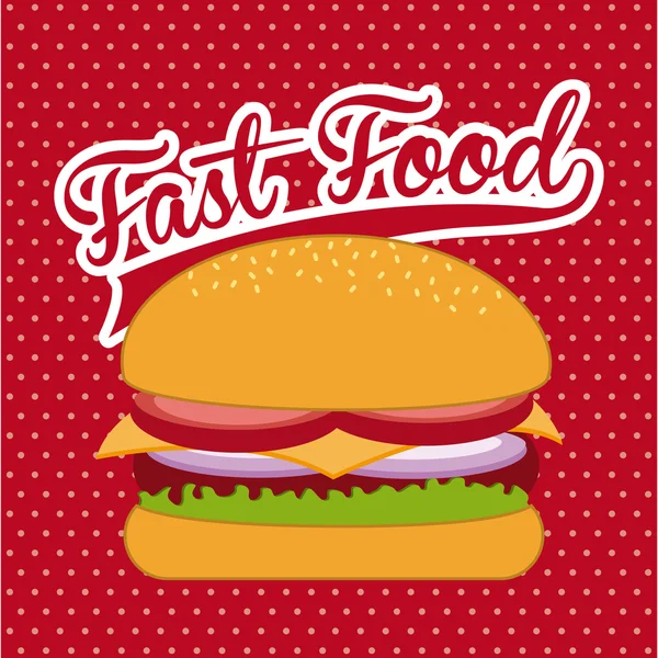 Design de fast food — Vetor de Stock