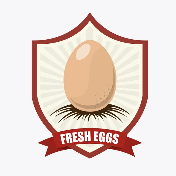 Fresh eggs design — Stock Vector