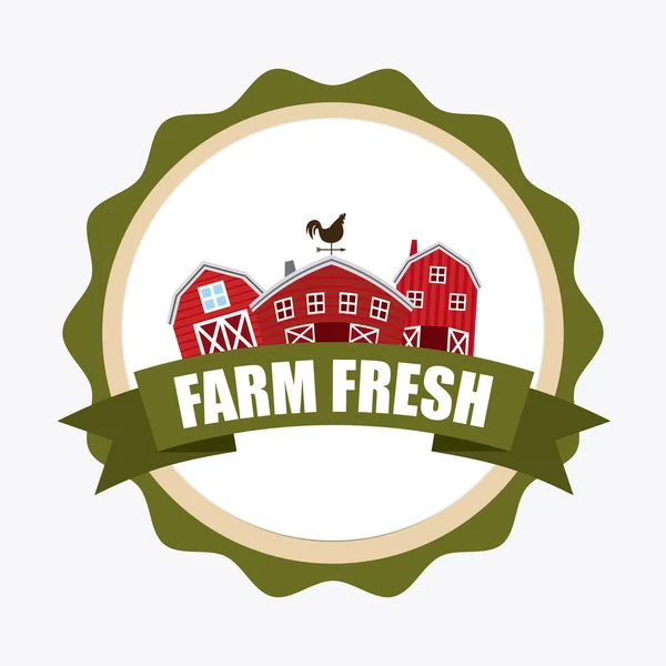 Ferme design frais — Image vectorielle