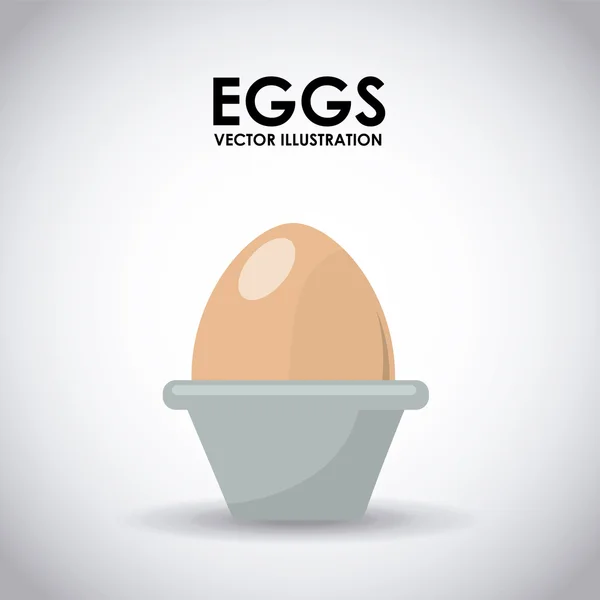 Design de ouă proaspete — Vector de stoc