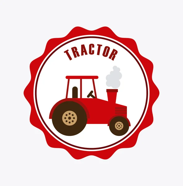 Traktor-ikonen — Stock vektor