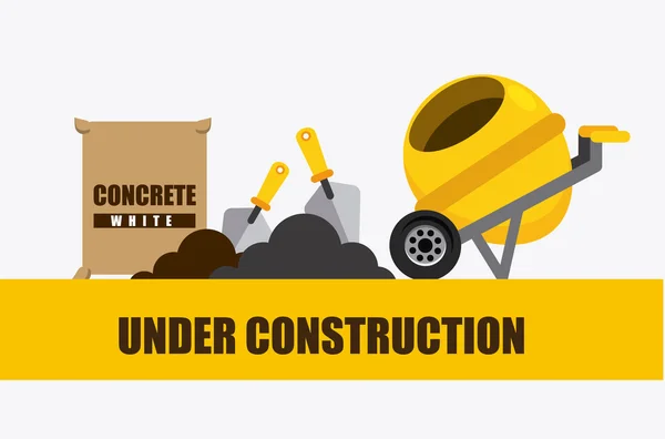 En construcción diseño — Vector de stock