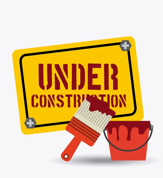 Under construction design — Stock Vector