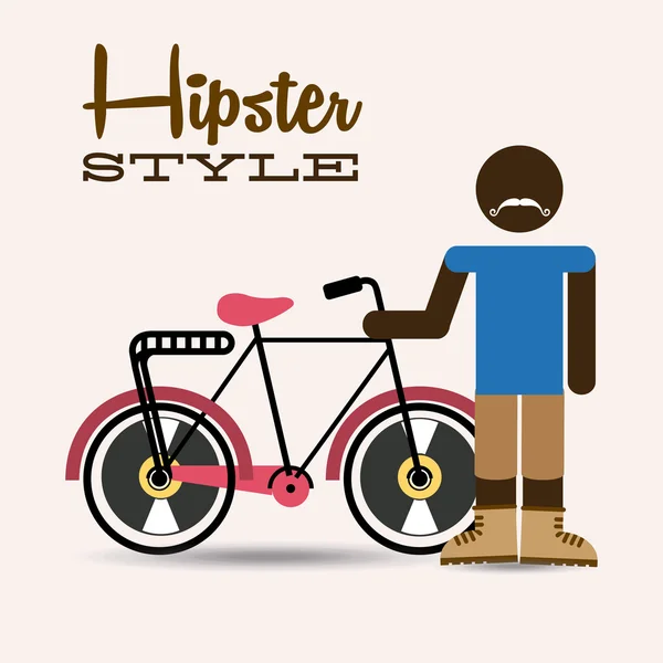 Hipster стиль дизайну — стоковий вектор