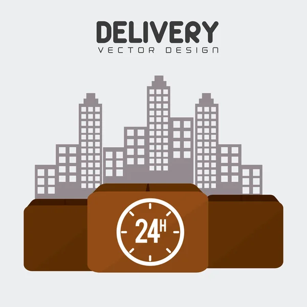 Diseño de entrega ilustración . — Vector de stock