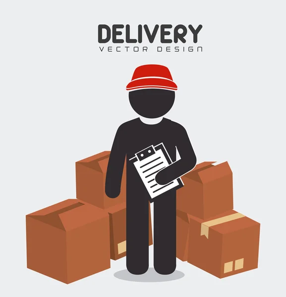 Delivery design illustration. — Stock Vector