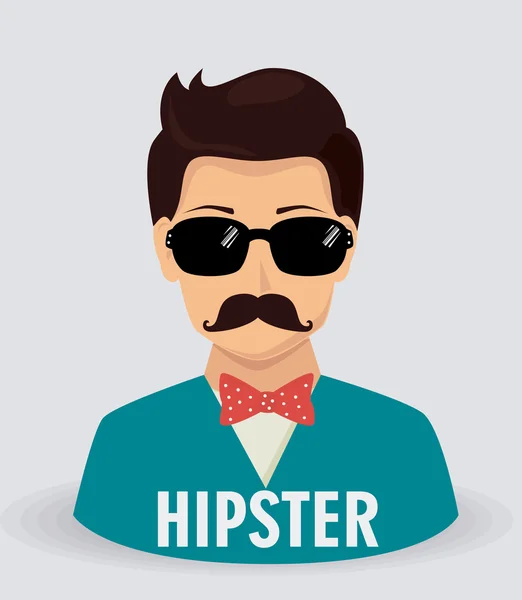 Illustration de design Hipster . — Image vectorielle