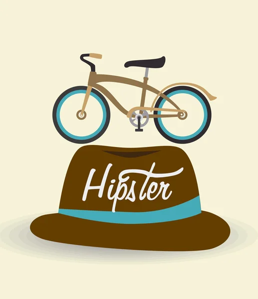 Illustrasjon av hipsterdesign . – stockvektor