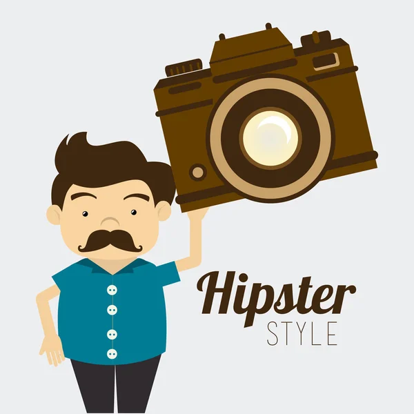 Hipster projekt ilustracja. — Wektor stockowy