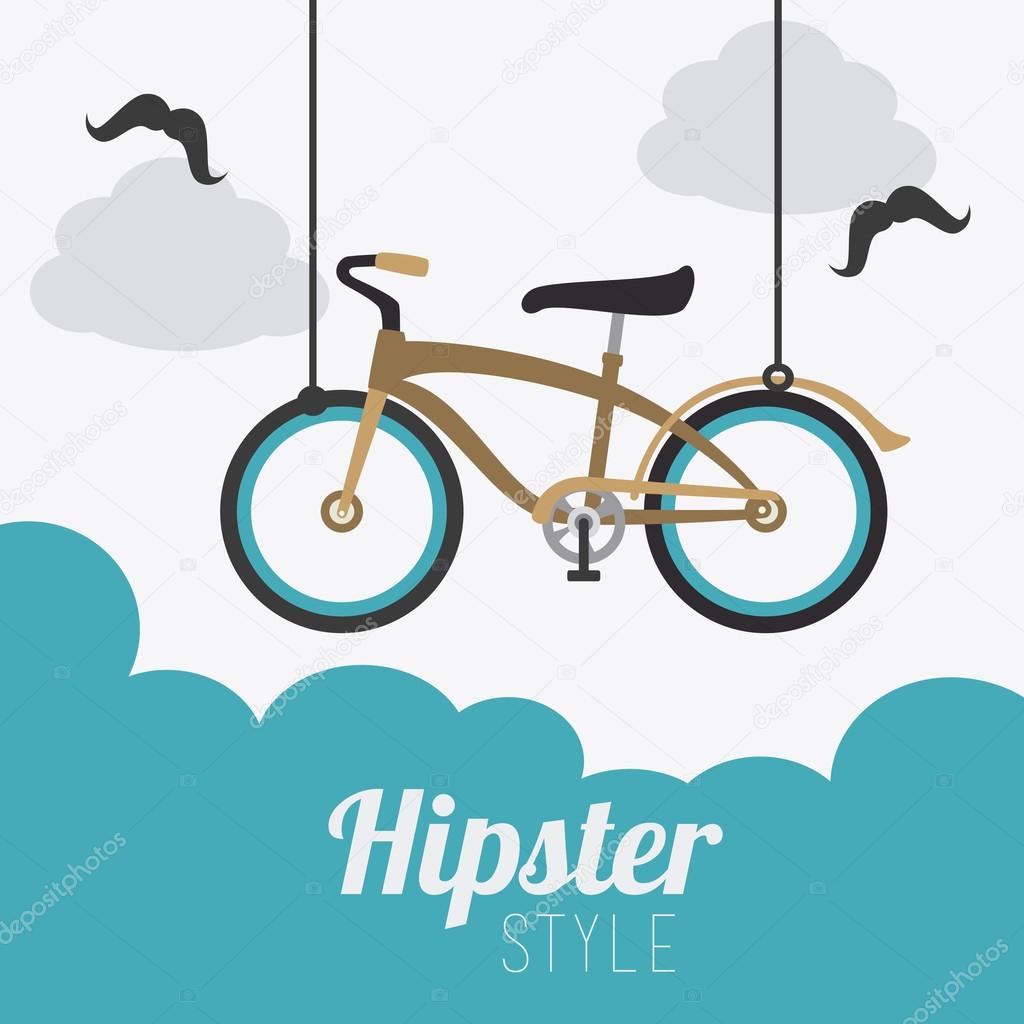 Hipster design illustration.