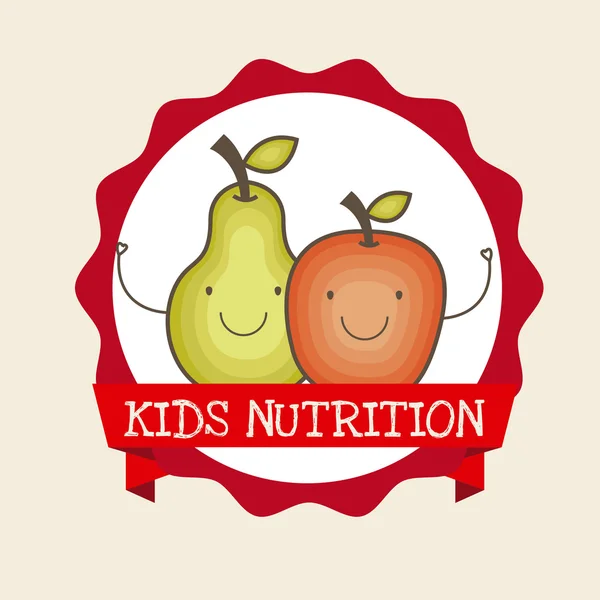 Kinderen voeding ontwerp — Stockvector