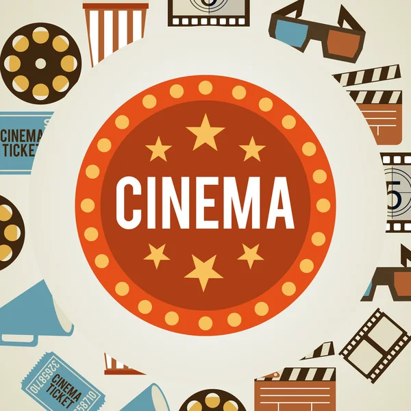 Design de cinema — Vetor de Stock