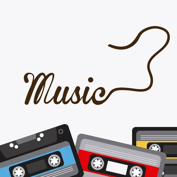 Diseño del concepto de música — Vector de stock