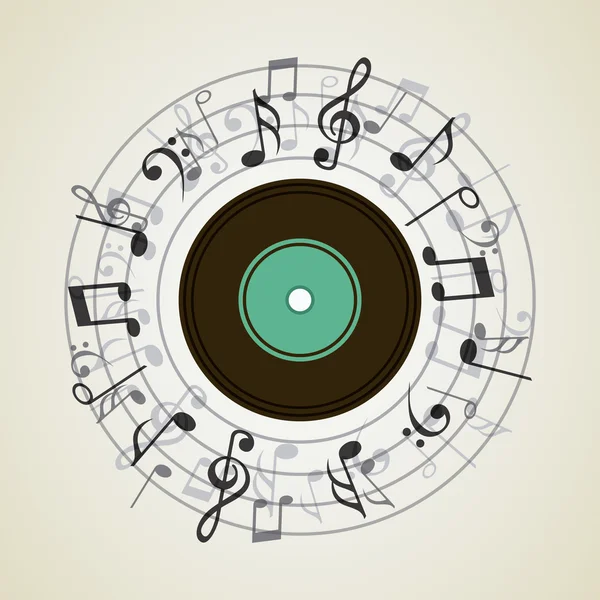 Diseño del concepto de música — Vector de stock