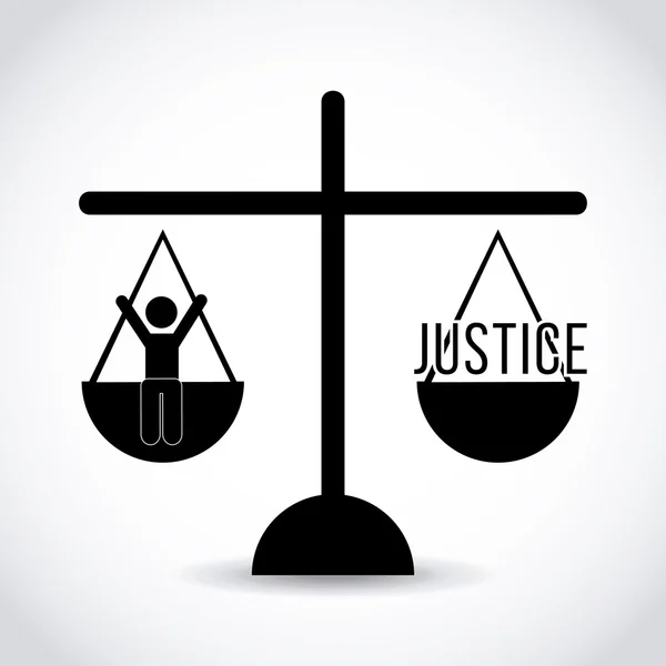 Entwurf für Gerechtigkeitskonzept — Stockvektor